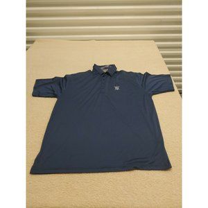 HL Sport Polo Shirt MEN'S XL Short Sleeve Embroidered outside Casual Golf Blue‎